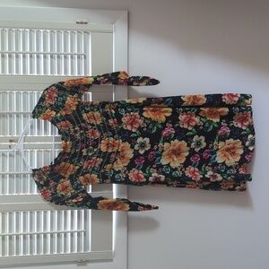 Anthro Farm Rio Mini Floral Dress